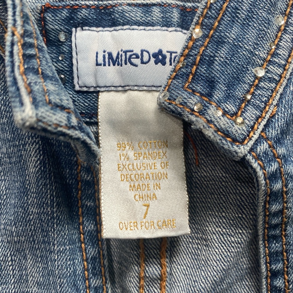 Vintage Limited Too Kids Blue Denim Jacket - Picture 3 of 5